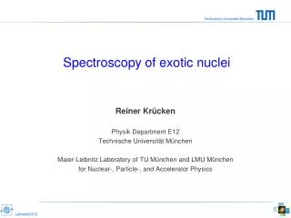 Spectroscopy of exotic nuclei