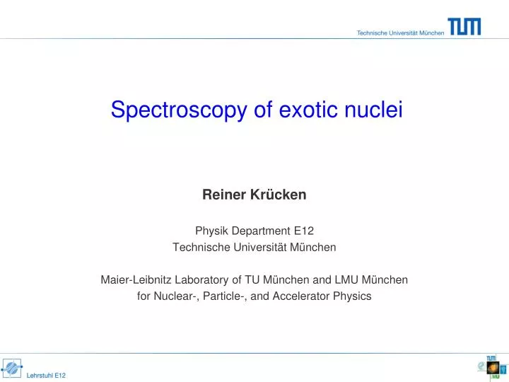 spectroscopy of exotic nuclei