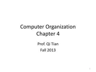 Computer Organization Chapter 4
