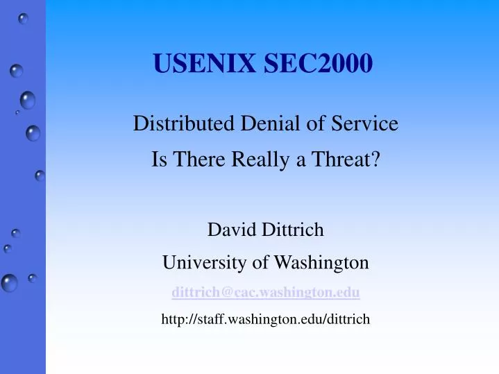 usenix sec2000