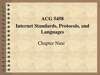 chapter nine