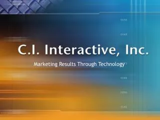 Marketing Results Through Technology