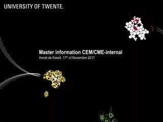 Master information CEM/CME-internal