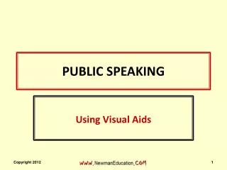 PUBLIC SPEAKING