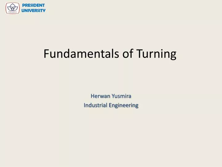 fundamentals of turning