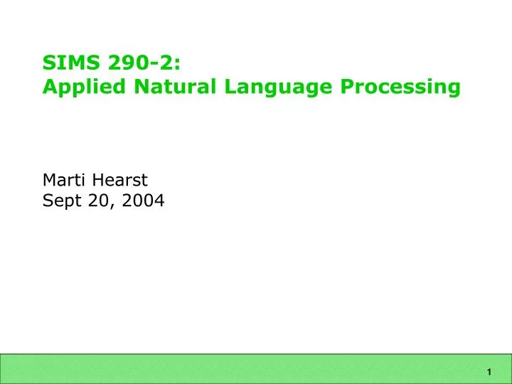 sims 290 2 applied natural language processing