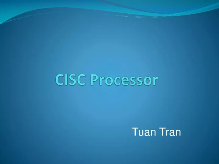 cisc processor