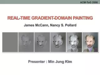 Real-Time Gradient-Domain Painting