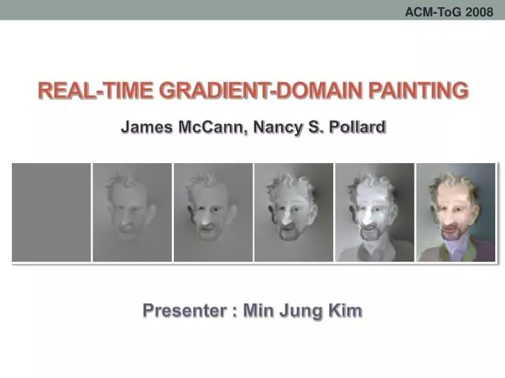 real time gradient domain painting