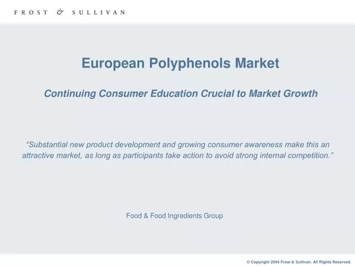 european polyphenols market continuing consumer education crucial to market growth