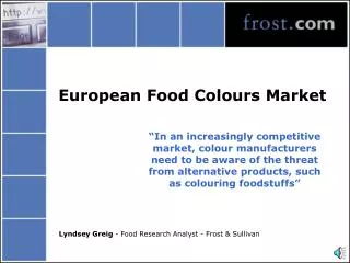 European Food Colours Market