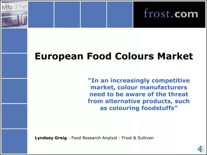 european food colours market
