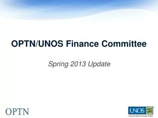 OPTN/UNOS Finance Committee