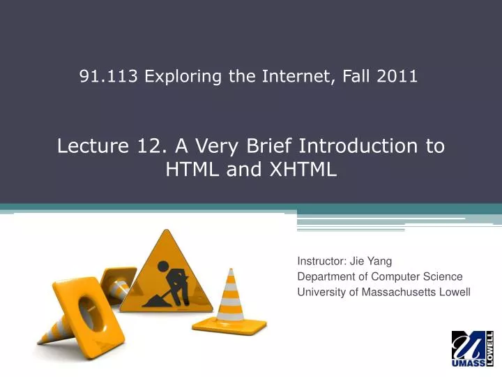 lecture 12 a very brief introduction to html and xhtml
