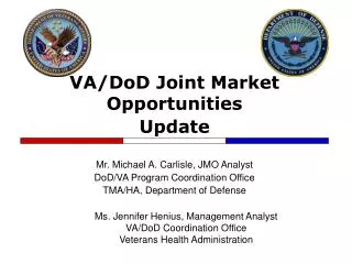 VA/DoD Joint Market Opportunities Update