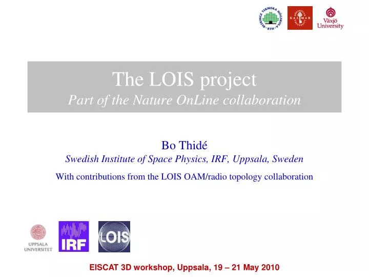 the lois project part of the nature online collaboration