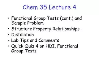 Chem 35 Lecture 4