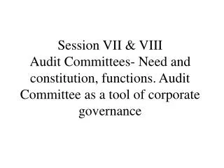 Session Overview: