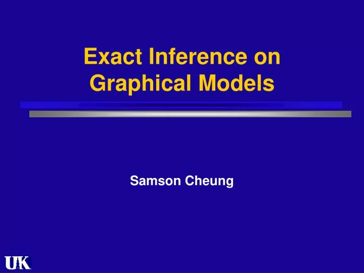 exact inference on graphical models