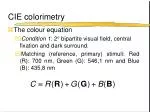 CIE colorimetry - slide 1