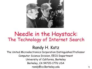 Needle in the Haystack: The Technology of Internet Search