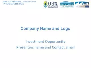 Company Name and Logo