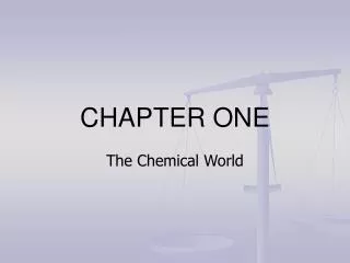 chapter one
