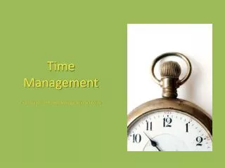 time management