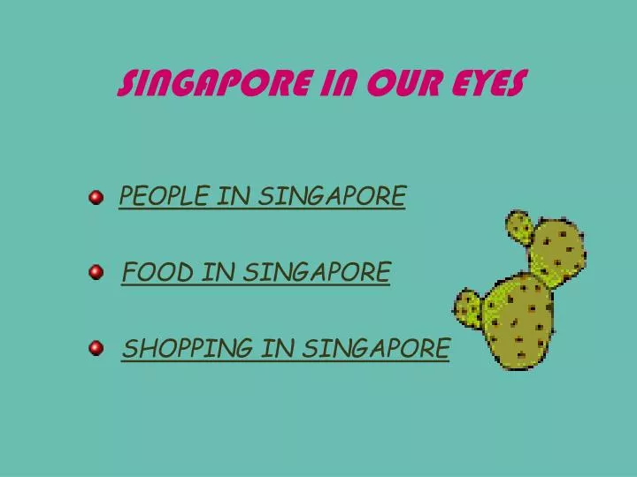 singapore in our eyes