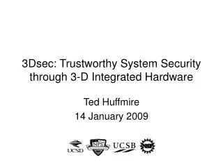 3Dsec: Trustworthy System Security through 3-D Integrated Hardware