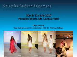 Colombo Fashion Statement
