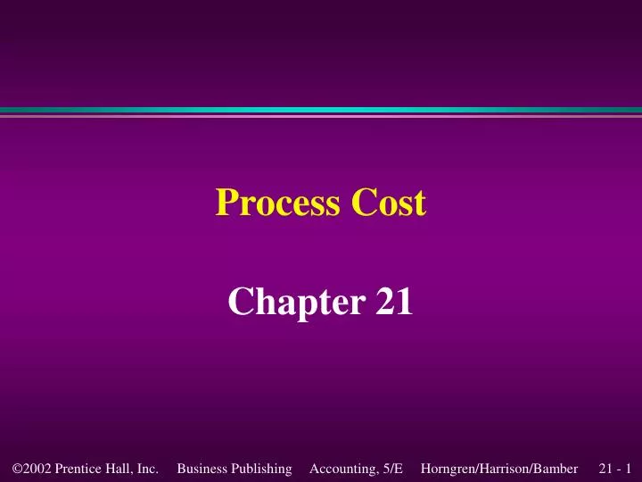 process cost
