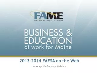 2013-2014 FAFSA on the Web