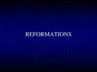 REFORMATIONS