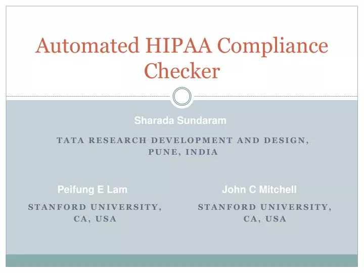 automated hipaa compliance checker