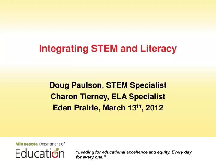 integrating stem and literacy