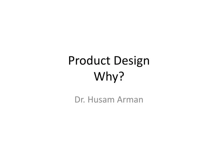 product design why