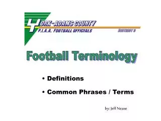 Football Terminology