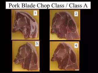 Pork Blade Chop Class / Class A