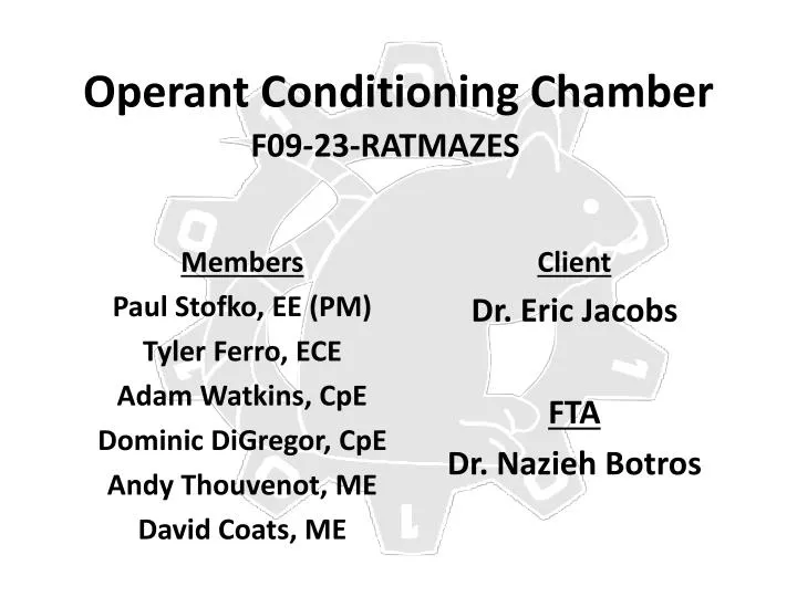 operant conditioning chamber