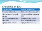 Choosing an IUD - slide 1