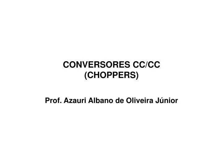 conversores cc cc choppers