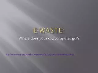 e waste