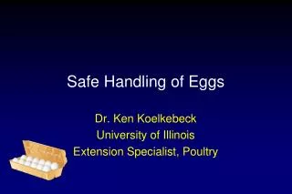 Safe Handling of Eggs
