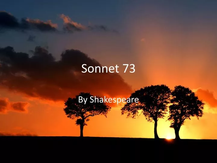 sonnet 73