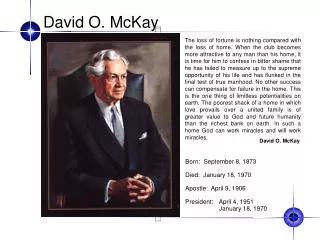 David O. McKay