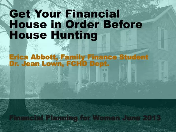 financial planning for women june 2013