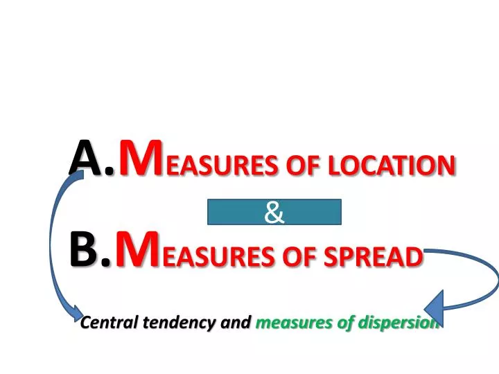 a m easures of location