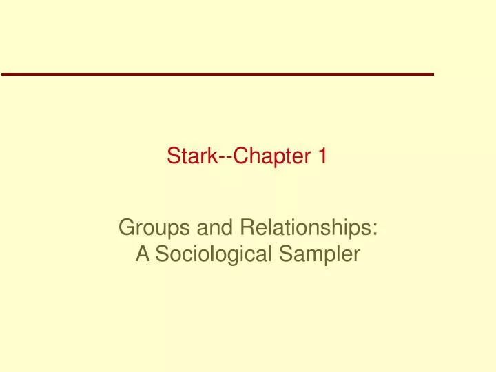 stark chapter 1