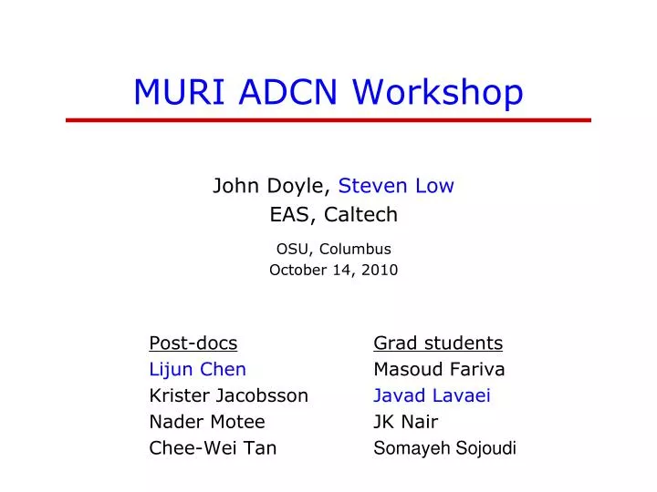 muri adcn workshop